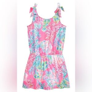 Lilly Pulitzer Girls Sundari Cotton Dress Only in Prosecco Pink Large